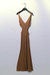OUDE WAAG hollow fishtail knitted dress OW-23SS-KT15 turmeric